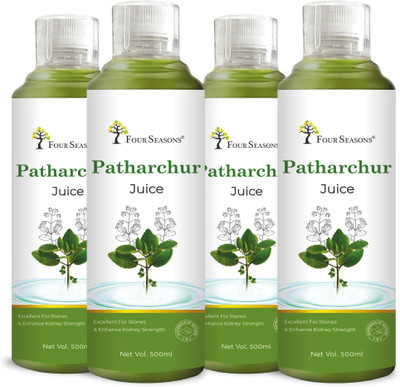 Four Seasons Patharchur/Patharchatta Juice 500ml - For Kidney | Break & Dissolve Stone(Pack of 4, 500 ml)