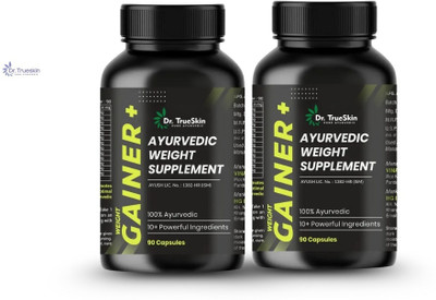 Dr.TrueSkin Weight Gainer+ Capsules Herbal Daily Energy 90CAPS(Pack of 2, 180 Capsules)