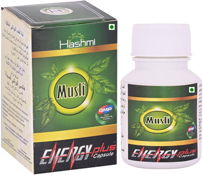 Hashmi Musli energy plus capsule - improve vitality & stamina naturally(20 Capsules)