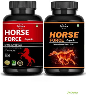 ACTIWOW Horse Force Capsule Combo with Daily Vitality Formula FR32FF H08(30 Capsules)