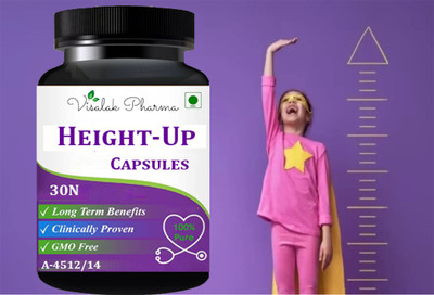 visalak pharma Height-Up Capsule For Developes Length of Bones(30 Capsules)