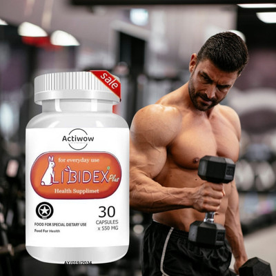 ACTIWOW Libidex Plus - Advanced Strength Formula for Men A01(30 Capsules)