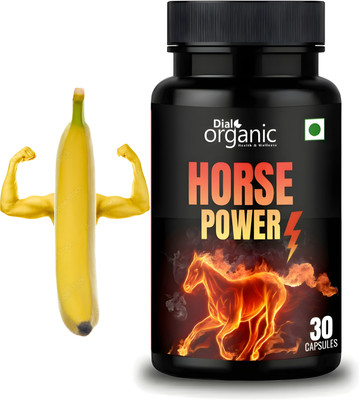 dial organic Horse Power Stamina booster for men power | Performance & energy booster(30 Capsules)