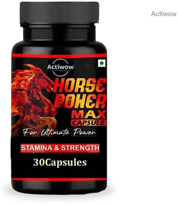 ACTIWOW Horse Power Max Capsules Pure Energy Formula for Real Men(30 Capsules)