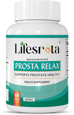 Lifesrota Prosta Relax - Ayurvedic Prostate Care Support Capsules for Men(60 Capsules)