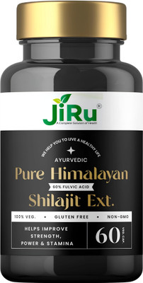 JiRu Himalayan Shilajit Gold Cap|Boost Stemina In 2 Days|Enhance Strength & Immunity(60 Capsules)