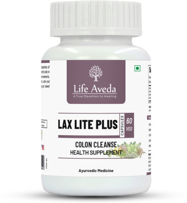 Life Aveda Lax Lite Plus : Colon Cleanse(60 Capsules)