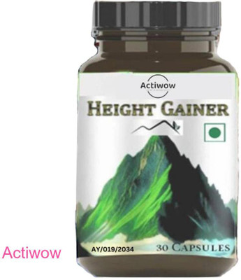 ACTIWOW Height Gainer Capsules for Natural Growth and Bone Density(30 Capsules)