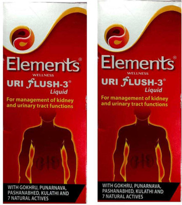 Elements WELLNESS Uri Flush 3 liquid(Pack of 2, 400 ml)