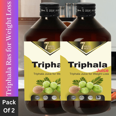7Herbmaya Triphala Fat Reduce Juice-Slim Down with our Natural Fat Loss Juice/Fat Go Juice(Pack of 2, 980 ml)