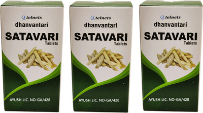 ITELNETS Dhanvantari Satavari Tablets (3 x60T Each)(180 Tablets)