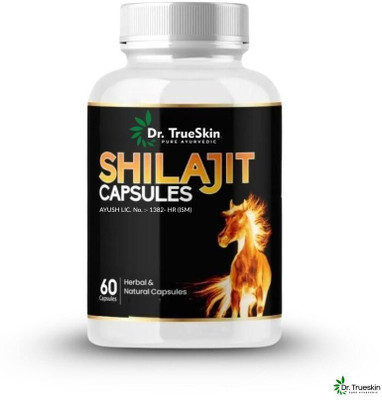Dr.TrueSkin Shilajit Gold Ayurvedic Herbal Power Plus 60 Capsules SLT01 A01(60 Capsules)