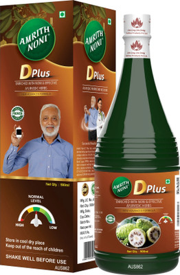 AMRITH NONI D-PLUS 500 ml Fruit of Noni Juice Helps In Diabetes(500 ml)