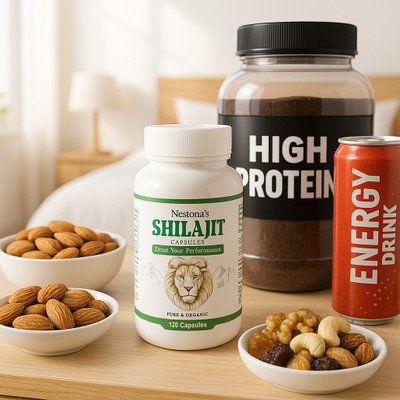 nestona Shilajit Capsules | Shilajit Gold | Pure Organic | Himalayan | Chemical Free(60 Capsules)