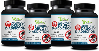 Riffway Alcohol Natural_ Capsule Addiction Killer Capsule(Pack of 4, 120 Capsules)