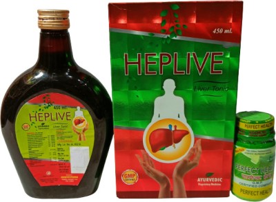 Maadurga ayurved bhander HEPLIVE LIVER TONIC & PERFECT HEALTH CAPSULE FOR FAMILY Wellness HEALTH(Pack of 2)