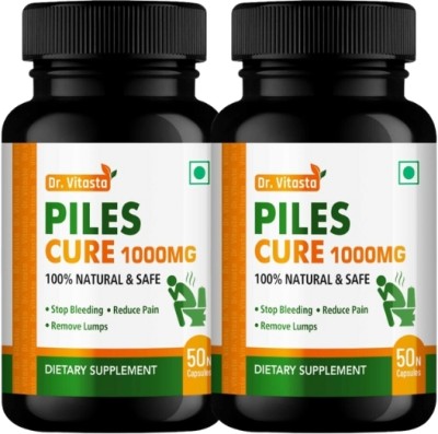 Dr Vitasta Piles Cure Ayurvedic Medicine for Fast relief from Bavasir,Bleeding etc(Pack of 2)