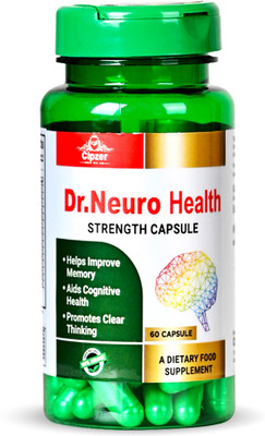 CIPZER Dr Neuro Health 60 Capsule Promote Neurological Power & Boost Memory Power(60 Capsules)