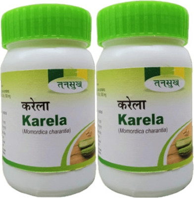 Tansukh Karela Capsule | Maintain Glucose Level & Control Sugar Level | 60 Capsules Each(Pack of 2, 120 Capsules)