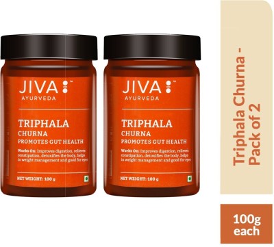 JIVA Triphala Churna - Improves Bowel Movement & Indigestion, Constipation and Digestive Disorders - 100 g Each - Pack of 2(Pack of 2)