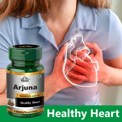 CIPZER Arjuna 60 Capsules | Natural Support for Heart Health & Blood Pressure Care(60 Capsules)