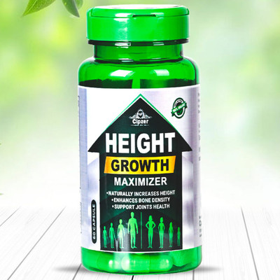 CIPZER Height Growth Maximizer(60caps)-Supplementforoptimal bone density& height growth(60 Capsules)