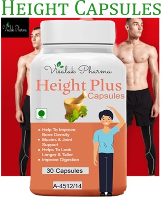 visalak pharma Height Plus- 30 veg capsules Increase Height, Boost Confidence