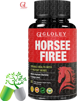 GLOLEY Horse Stamina Orignal Capsule With Fire Ayurveda Blend Tablets(60 Capsules)