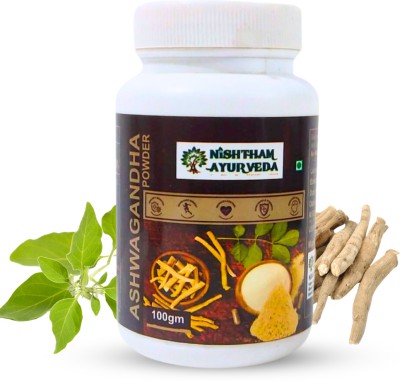 nishtham ayurveda Organic Ashwagandha Powder for Immunity and strength(100 g)