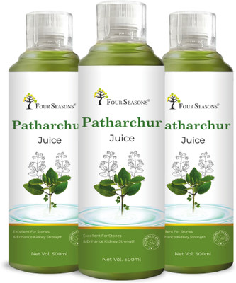Four Seasons Patharchur/Patharchatta Juice 500ml - For Kidney | Break & Dissolve Stone(Pack of 3, 500 ml)