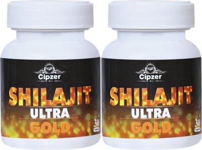 CIPZER Pure Himalaya Shilajit Ultra Gold Plus 60 Capsule For Men Energy,Stamina &Power(Pack of 2)