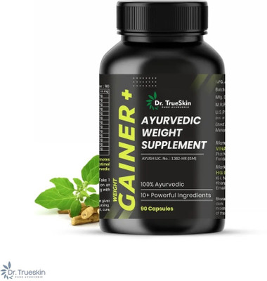 Dr.TrueSkin Weight Gainer+ Capsules with Herbal Nutrient Mix 90CAPS(90 Capsules)