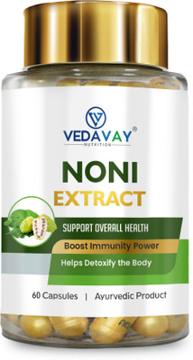 Vedavay Noni Extract Capsules, 60 Count, Support Overall Health,Detoxify Body, Ayurvedic(60 Capsules)