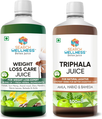 SEARCH WELLNESS Sliming Juice & 500 ml Juice & Triphala(Pack of 2, 500 ml, 500 ml)