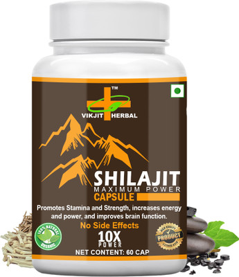 VIKJIT HERBALS SHILAJIT MAXIMUM POWER CAPSULES(60 Capsules)