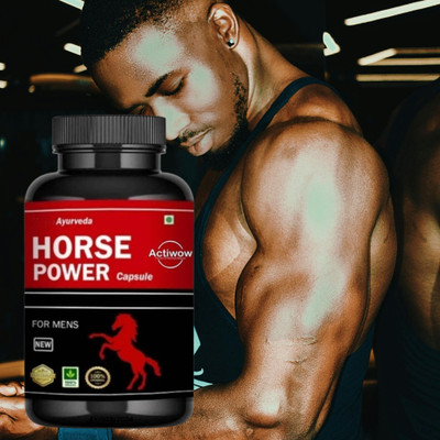 ACTIWOW Horse Power Vitality Capsules - Ayurvedic Energy Booster(30 Capsules)