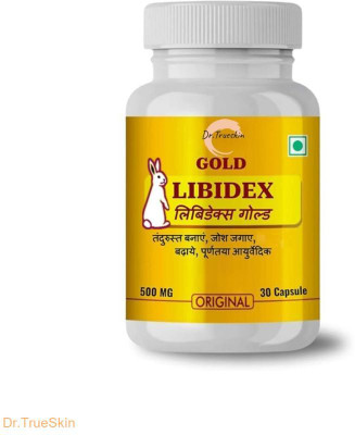 Dr.TrueSkin Libidex Gold Capsules Active Life Testosterone For Men Daily Use X01(30 Capsules)