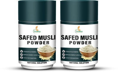 grinbizz Safed Musli Powder for Vitality, Performance, Strength & Stamina(2 x 75 g)