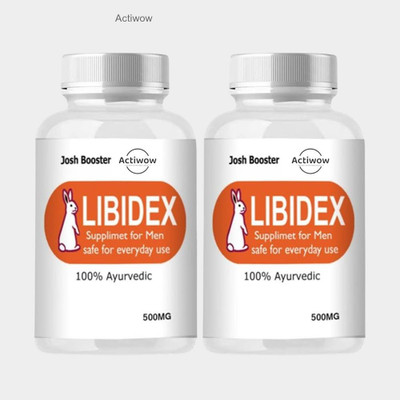 ACTIWOW Libidex Capsules - Men’s Energy, Stamina & Performance Formula(Pack of 2, 60 Capsules)