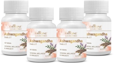 Origine Naturespired Ashwagandha Tablets For Strength, 60 Tablets(Pack of 4)