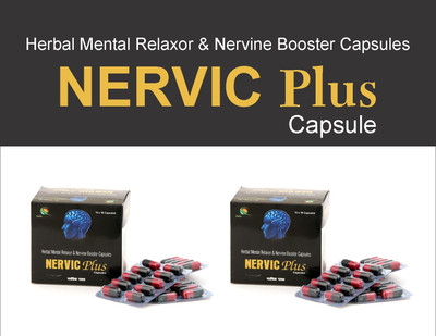 NORTH INDIA PHARMA Nervic Plus Capsule For Stress, Anxiety, Depression, Tension Relief(100 Capsules)