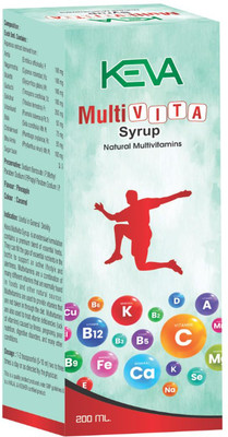 KEVA Multi Vita Syrup for Multivitamin for Immunity Energy Power(200 ml)