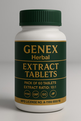 Genex Argemone mexicana Extract Tablets Pack of 60 Tablets.(60 Tablets)