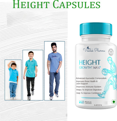 visalak pharma Height Growth Max Plus Capsule Natural Way To Increase Body Growth(60 Capsules)