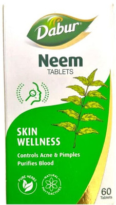 Dabur Neem Tablets (60 Tablet) For Skin Wellness(60 Tablets)