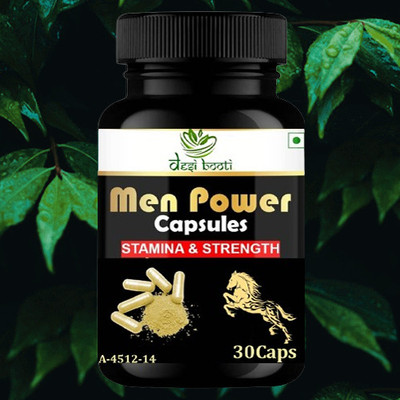 Desi Booti Men Power Capsules|Boost Men Energy & Stamina with best Ayurvedic Capsule(30 Capsules)