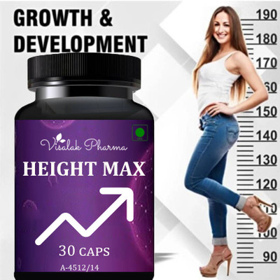 visalak pharma Height Max tab-lets For Helps To Grow Longer & Gain Inches(30 Capsules)