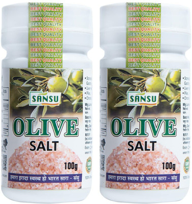 SANSU HEALTH CARE Namak Jaitun | Olive Salt For Boost Immunity | 100gx2 Special Purity Salt(100 g, Pack of 2)