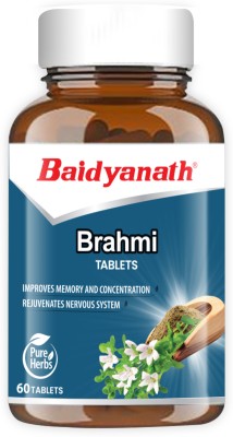 Baidyanath Brahmi Tablets | For Mind and Memory Wellness | Helps to handle life’s daily Stress and Anxiety | Rejuvenates Mind & Body |
