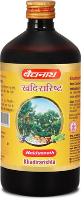 Baidyanath Khadirarishta -an Ayurvedic Formulation | Helps in Blood Purification, Skin and Intestinal Problems |(450 ml)